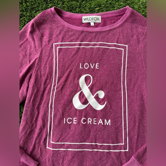 Wildfox Love & Ice Cream Sweatshirt Small - Picture 2 of 4